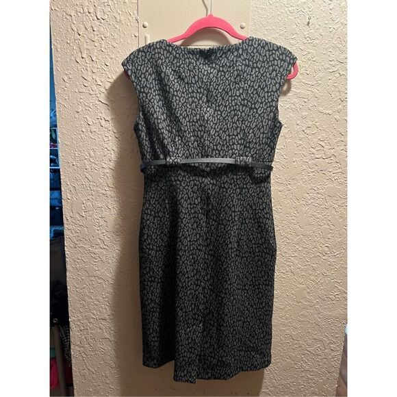 Calvin Klein Grey & Black Leopard Dress Size 6 Woman’s - Picture 8 of 11